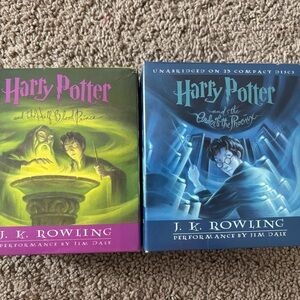 Harry Potter Audiobook Collection - Purple and Blue Covers